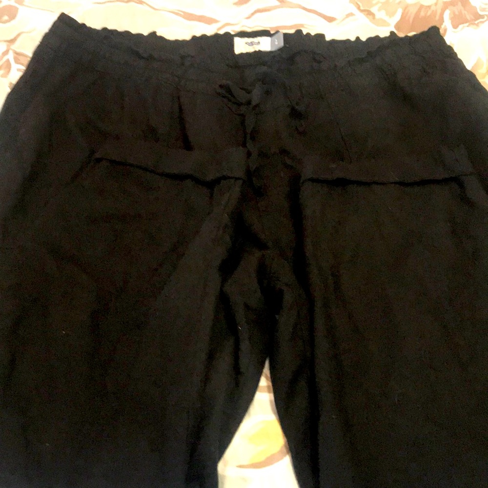 Old navy black linen dress pants Size large